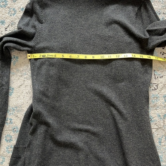 Cielo Charcoal Gray Longline Cardigan - Picture 14 of 16